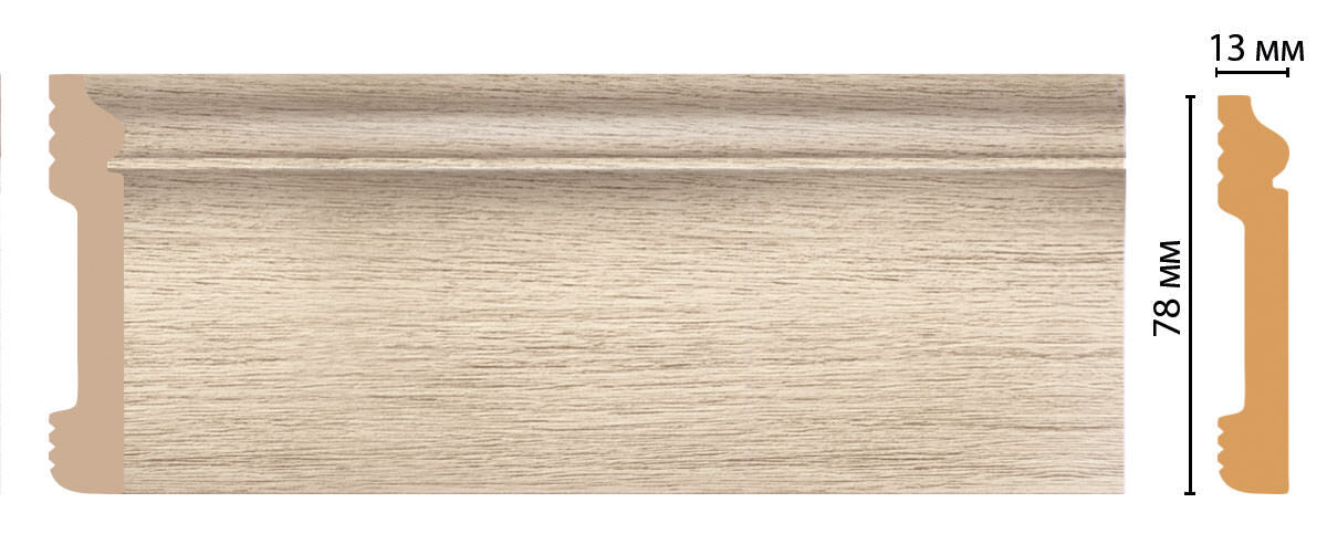 Ideal — Плинтус напольный DECOMASTER D005-72ДМ (79*13*2400мм)