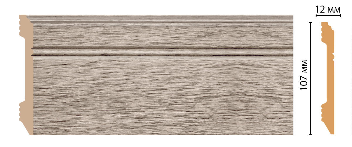 Ideal — Плинтус напольный DECOMASTER D105-77ДМ (107*12*2400мм)