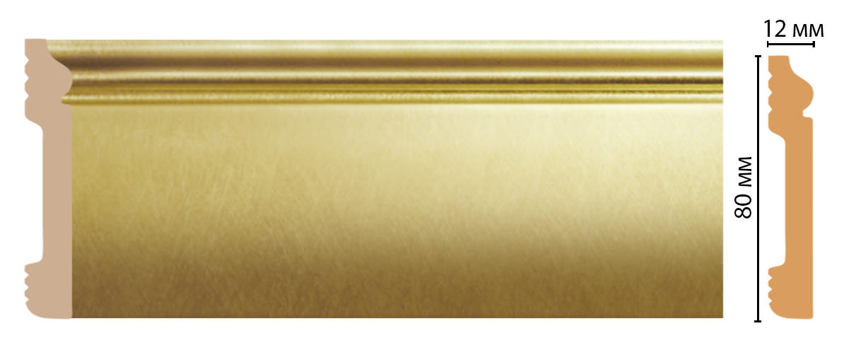 Ideal — Плинтус напольный DECOMASTER D005-374ДМ (79*13*2400мм)