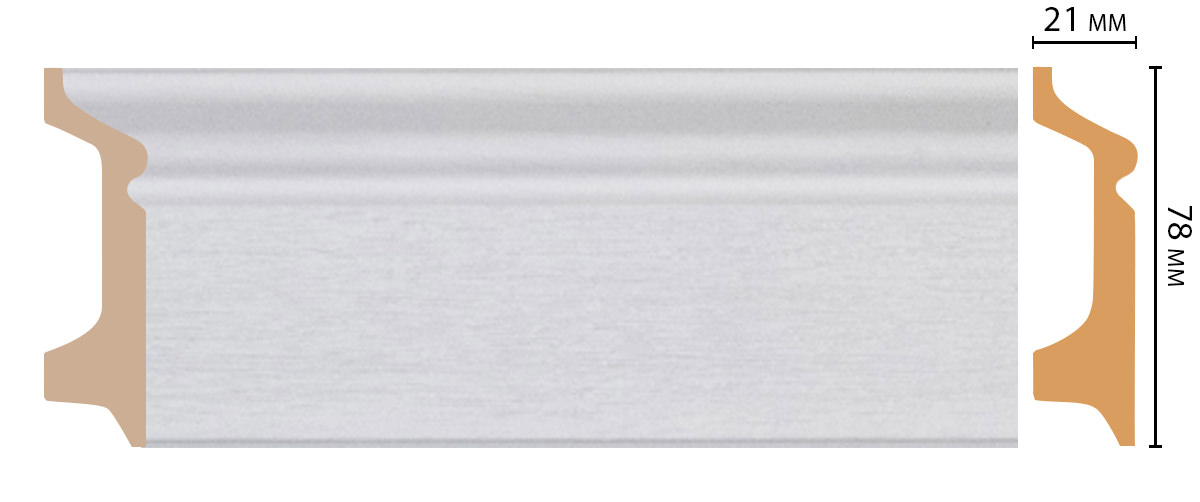 Ideal — Плинтус напольный DECOMASTER D122-70ДМ (78*21*2400мм)