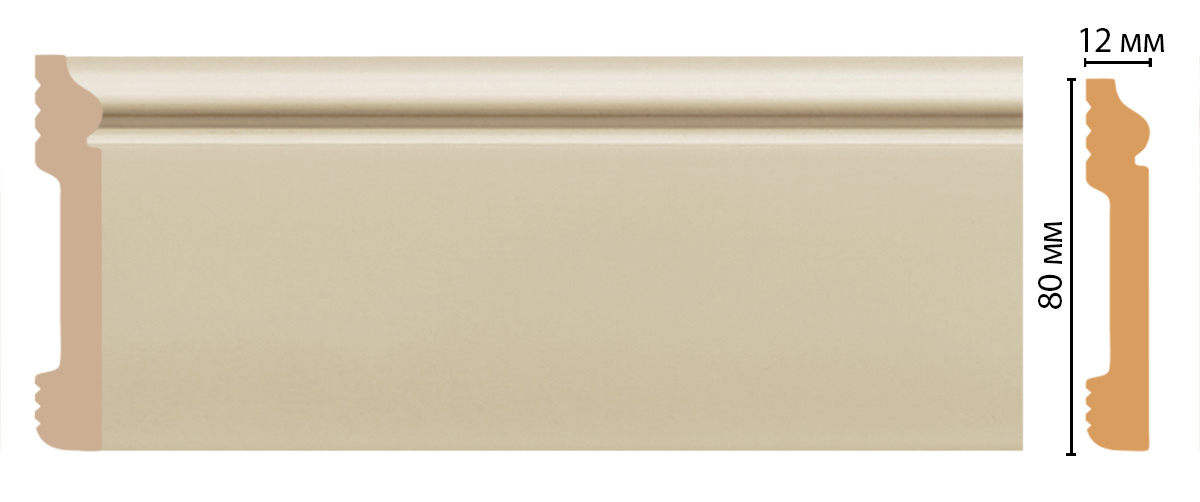 Ideal — Плинтус напольный DECOMASTER D005-61ДМ (79*13*2400мм)