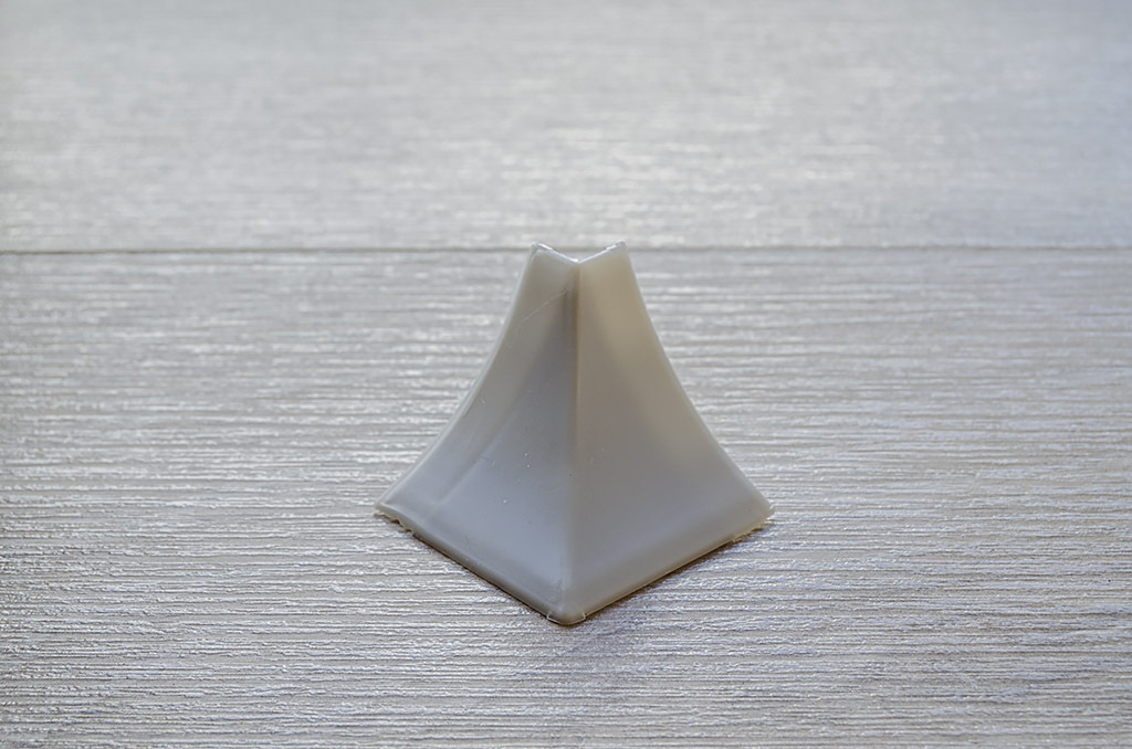 Ideal — Наружный угол для столешницы Идеал светло-серый 002