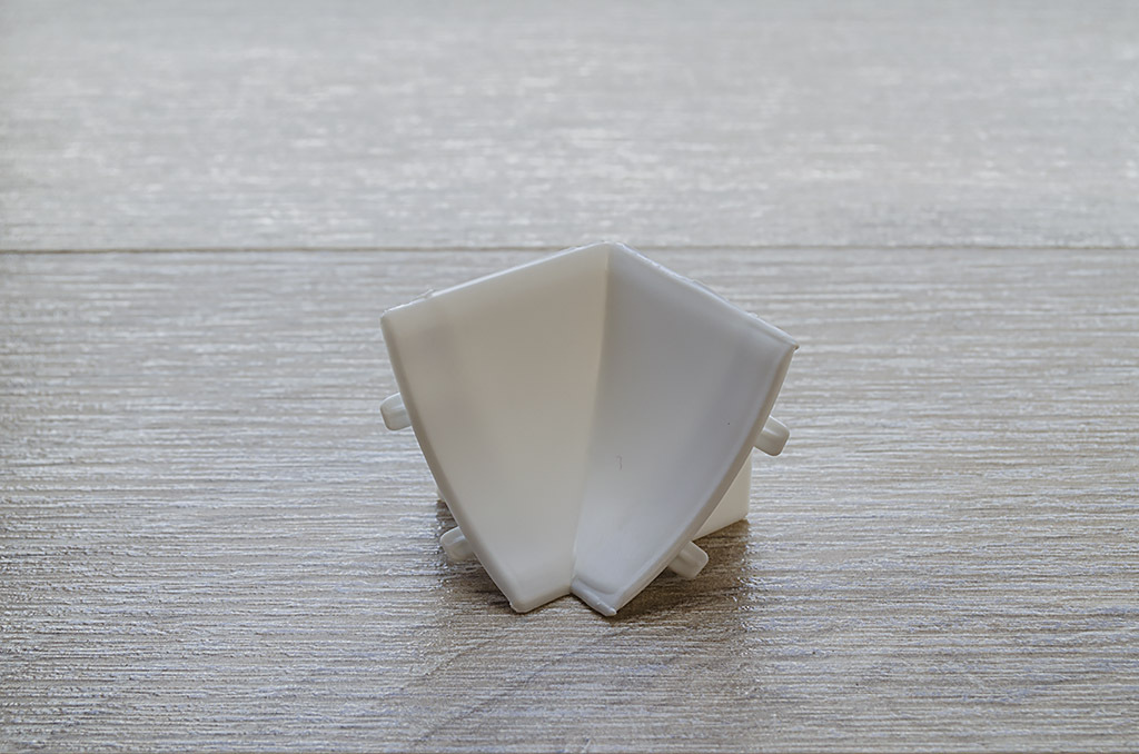 Ideal — Внутренний угол для столешницы Идеал белый 001