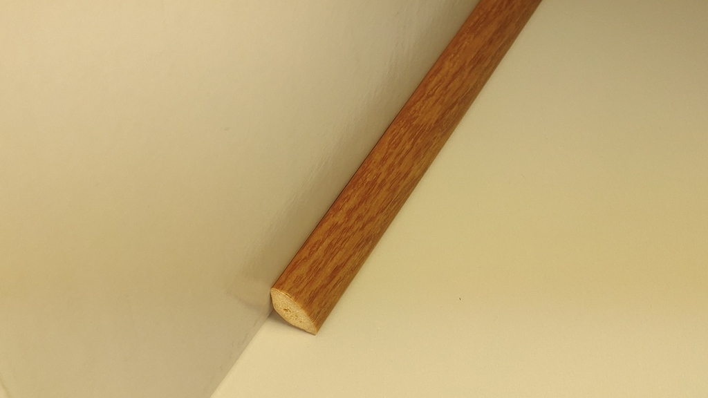 Ideal — Угол внутренний округлый вспененный ПВХ Идеал 14х14х2700 мм. 201 дуб