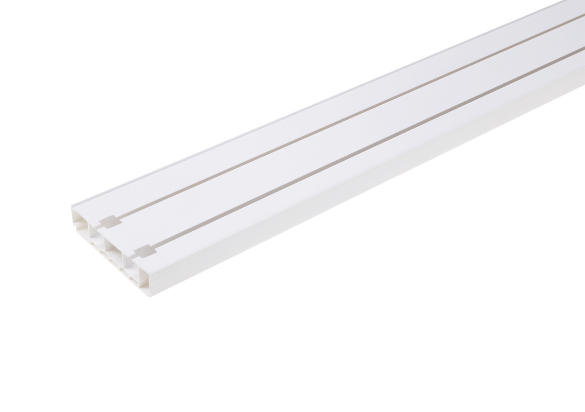 Ideal — Карниз потолочный пластиковый белый Legrand 2П двухрядный 3000 мм.