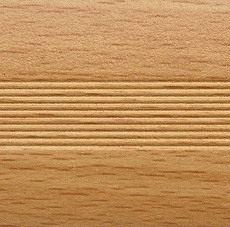 Ideal — Алюминиевый порог для пола стык 38 мм. бук натуральный 1800 мм. Русский профиль