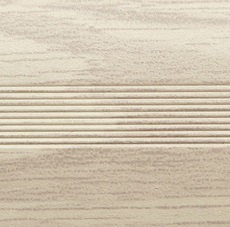 Ideal — Алюминиевый порог для пола стык 38 мм. груша белая 900 мм. Русский профиль