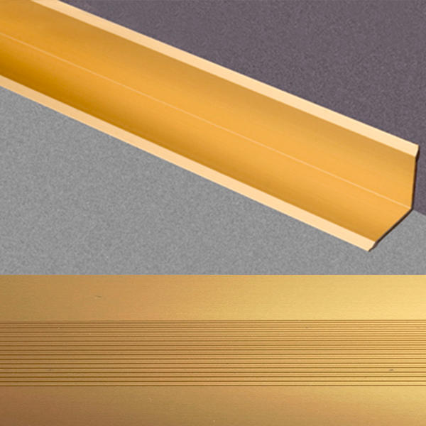 Ideal — Угловой профиль алюминиевый Золото 26.3х26.3х1800 мм. Пластал Д7 для защиты и декора внутренних углов