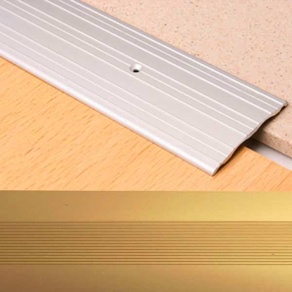 Ideal — Алюминиевый порог для пола Золото 60х5,8х900 мм. Пластал А4 плоский