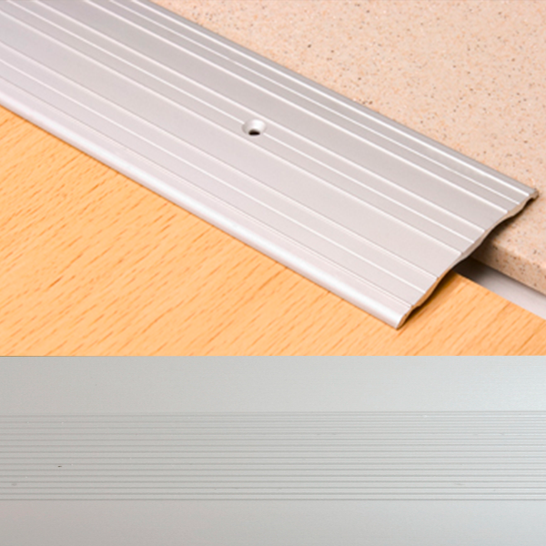 Ideal — Алюминиевый порог для пола Серебро 60х5,8х900 мм. Пластал А4 плоский