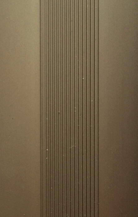 Ideal — Алюминиевый порог для пола Бронза 100х3,5х1800 мм. Пластал А10 плоский с продольными рисками