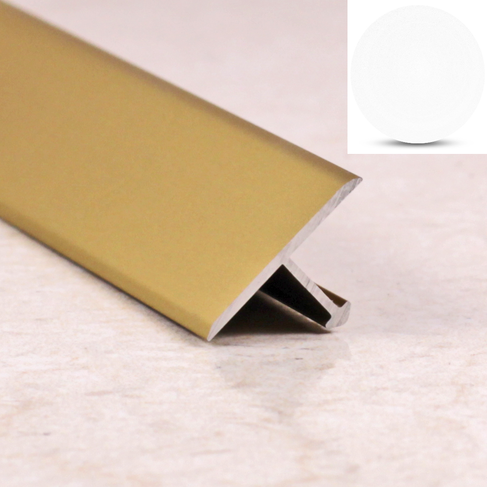 Ideal — Порог т-образный алюминиевый для пола белый 30х8х2700 мм. Т30 универсальный