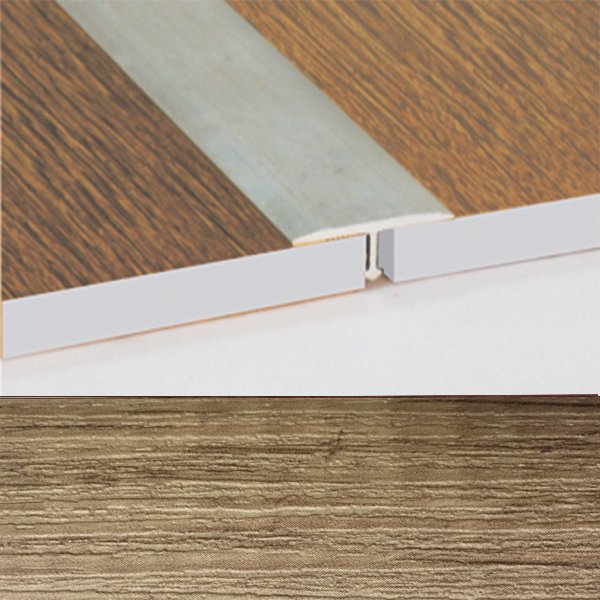 Ideal — Порог т-образный алюминиевый для пола Дуб натуральный 18х8х2700 мм. Т18 универсальный