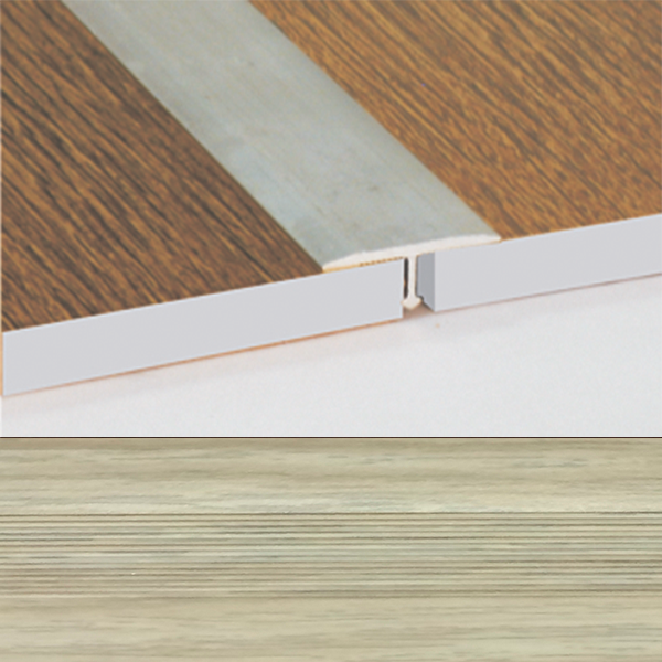 Ideal — Порог т-образный алюминиевый для пола Дуб северный 18х8х1800 мм. Т18 универсальный