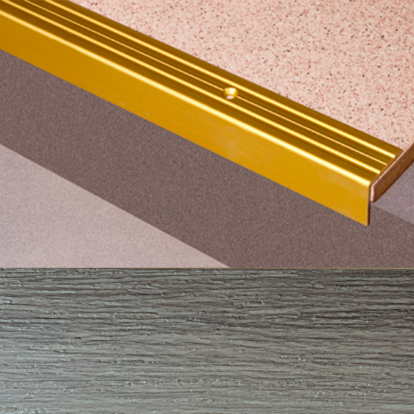 Ideal — Г-образный алюминиевый порог Дуб артик 24х20х2700 мм. Пластал Д3 Л