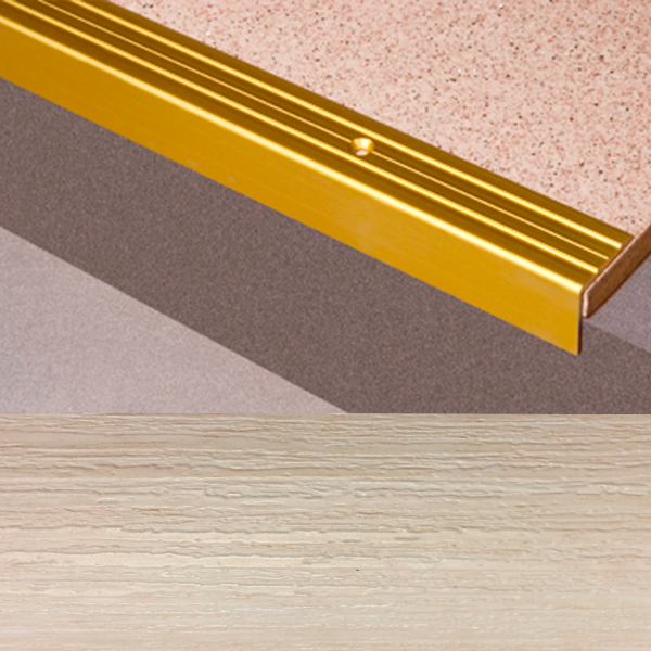 Ideal — Г-образный алюминиевый порог Дуб жемчужный 24х20х2700 мм. Пластал Д3 Л
