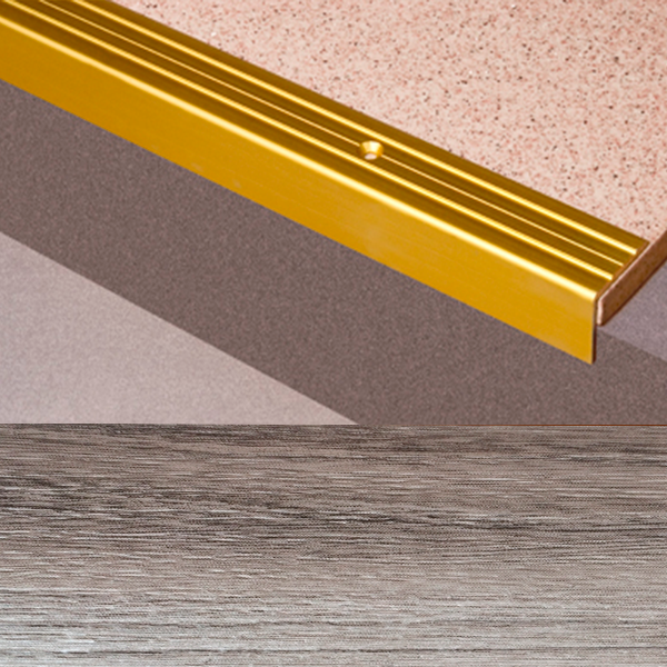 Ideal — Г-образный алюминиевый порог Дуб пепельный 24х20х2700 мм. Пластал Д3 Л