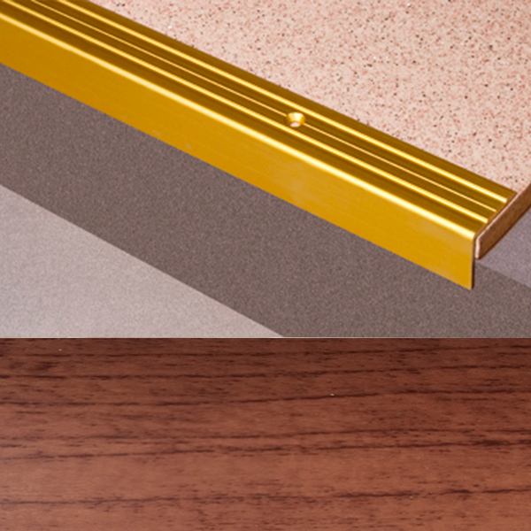 Ideal — Г-образный алюминиевый порог Клен 24х20х1800 мм. Пластал Д3 Л