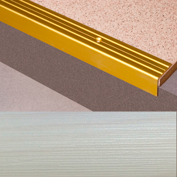 Ideal — Г-образный алюминиевый порог Сосна белая 24х20х2700 мм. Пластал Д3 Л