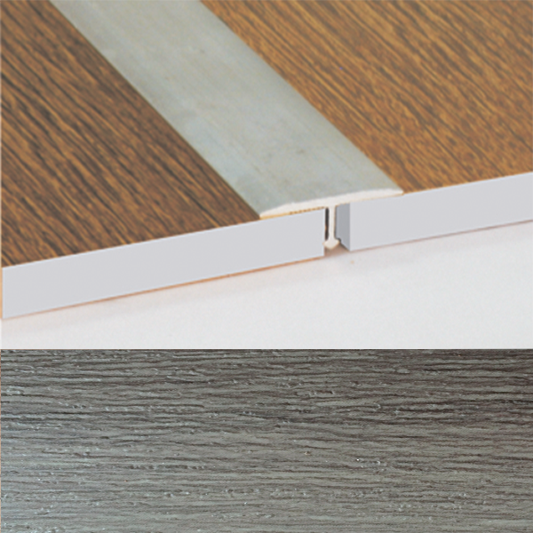 Ideal — Порог т-образный алюминиевый для пола Дуб артик 26х8х900 мм. Т26 универсальный