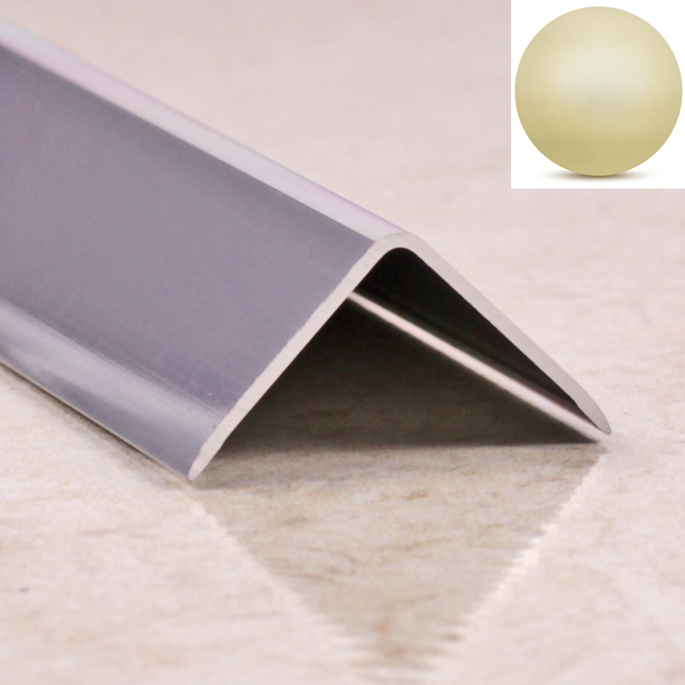 Ideal — Алюминиевый уголок наружный бронза 10х10х2700 мм. со скошенными краями