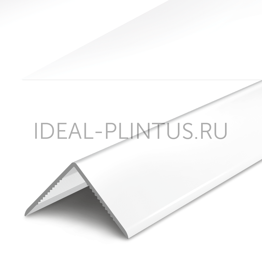 Ideal — Угол пластиковый белый глянцевый 001-g 15х15х2700 мм. Деконика