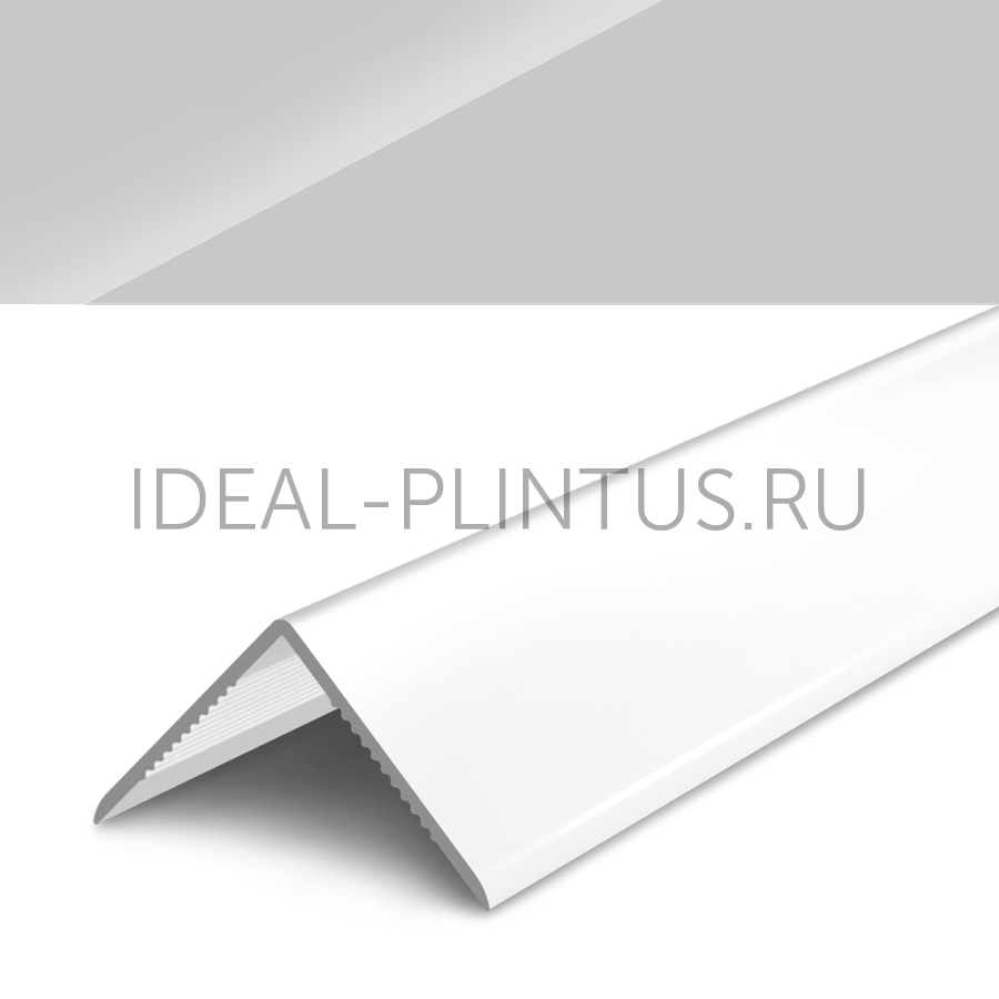 Ideal — Угол пластиковый 15х15х2700 мм. светло-серый глянцевый 002-g Деконика