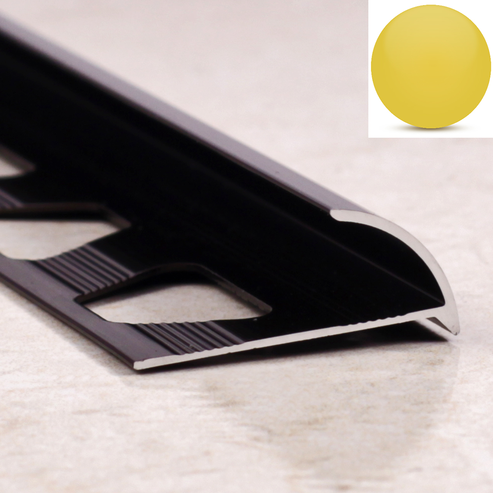 Ideal — Алюминиевая раскладка для плитки золото матовое 12 мм. длина 2700 мм.