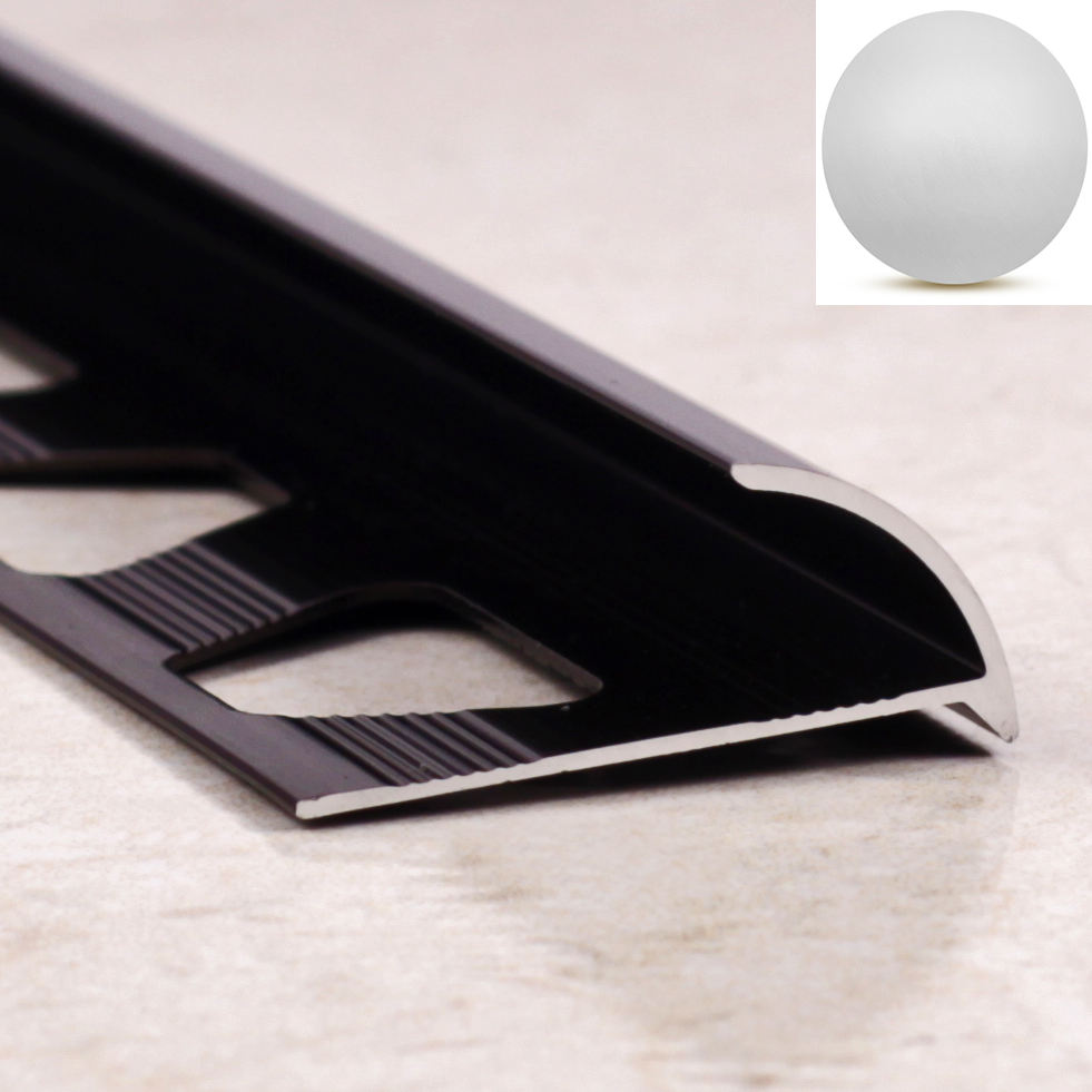 Ideal — Алюминиевая раскладка для плитки серебро матовое 12 мм. длина 2700 мм.