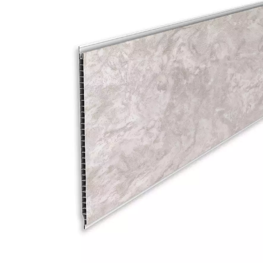 Ideal — Пластиковая панель Идеал Ламини 516 Венеция светло-серая 250х8х2700 мм