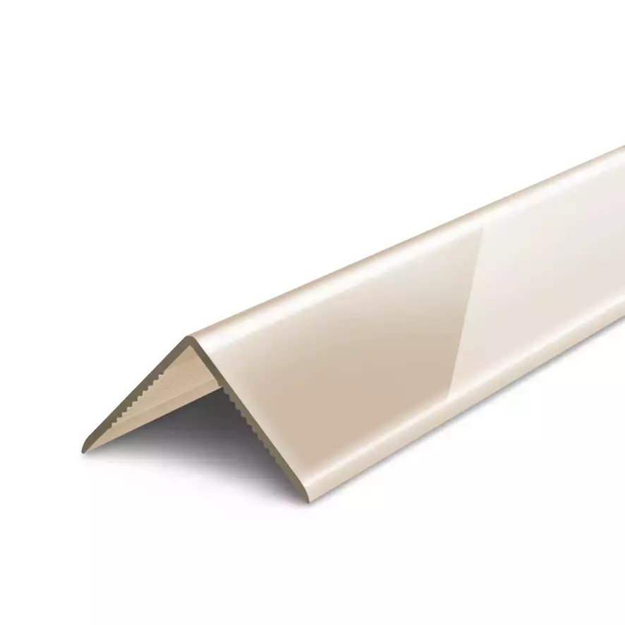 Ideal — Угол Деконика Пластиковый 011-Г Светло Бежевый Глянцевый, 22х22х2700 мм