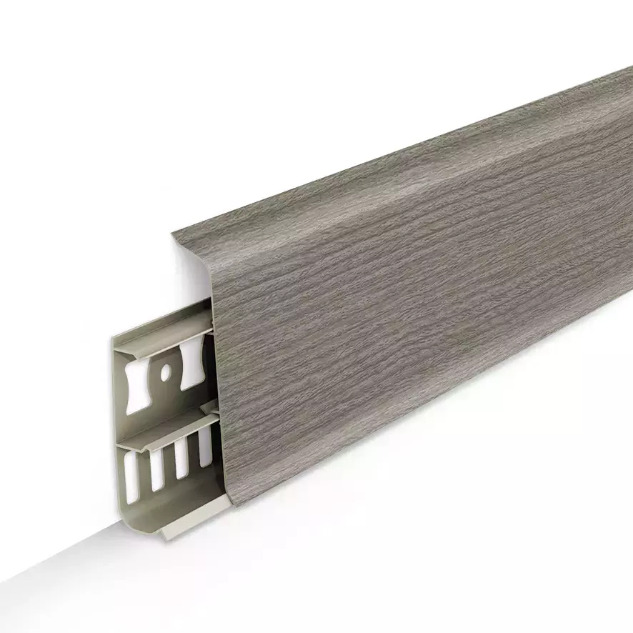 Ideal — Напольный пластиковый плинтус пвх Деконика D85 263 Клен северный (ideal Deconika 85х21х2200 мм)