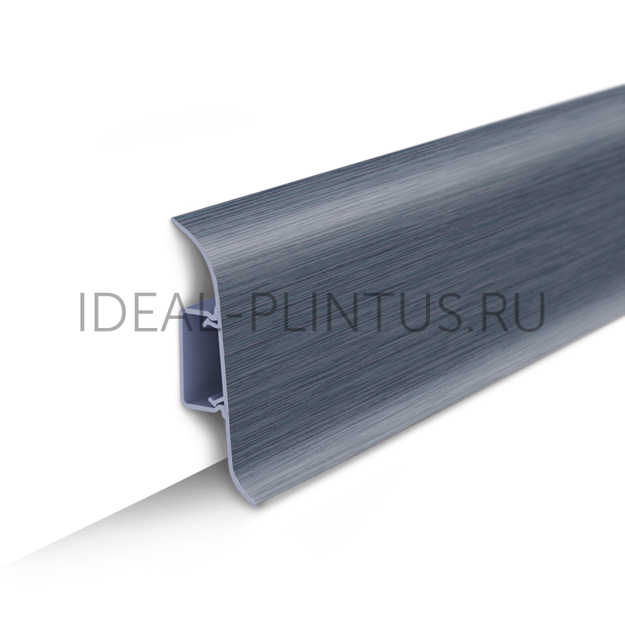 Ideal — Напольный пластиковый плинтус пвх Идеал Классик c55 024 синий (ideal Classic 55х22х2200 мм)