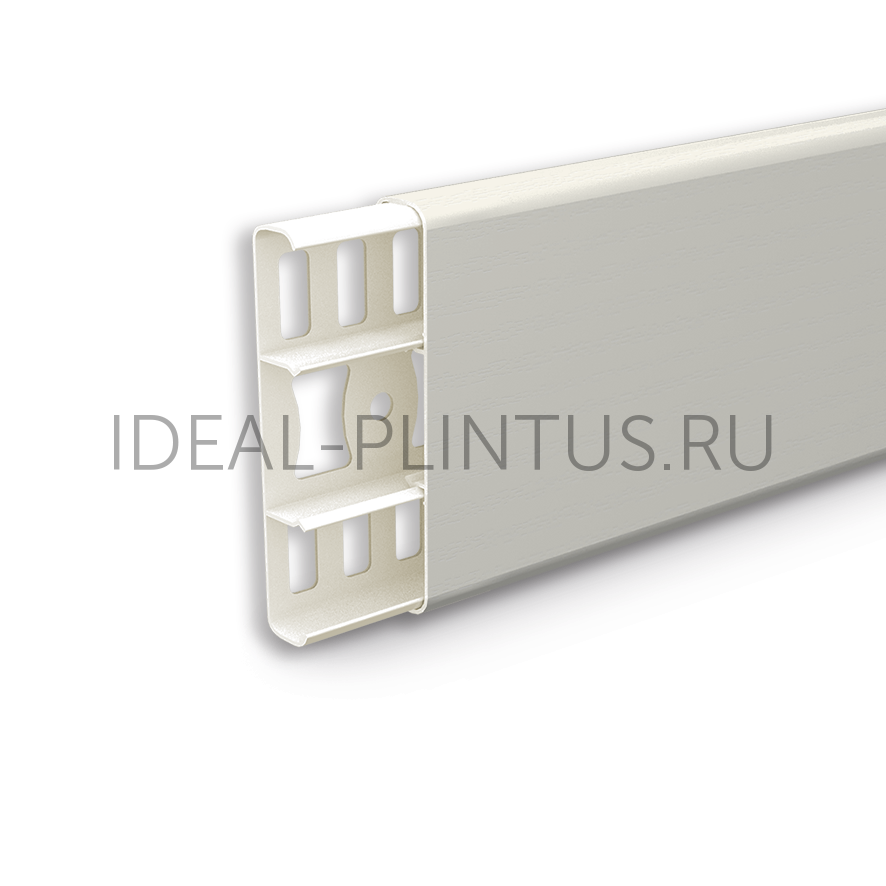 Ideal — Наличник Деконика с К/Б 70х12х2200 мм. 033 Кремово-белый