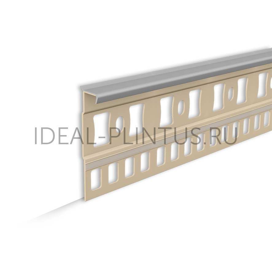 Ideal — Плинтус для ковролина IDEAL 006 Темно-серый Пк55-006, 55x7x2200мм