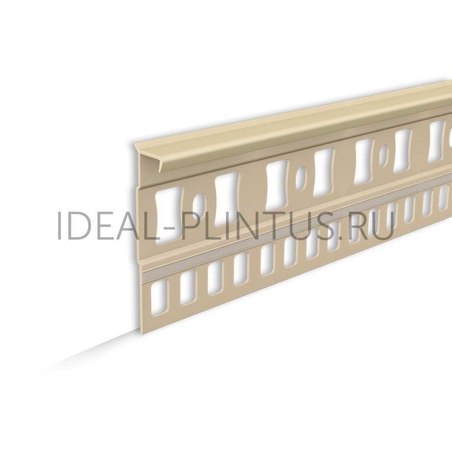 Ideal — Плинтус для ковролина IDEAL 012 Бежевый Пк55-012, 55x7x2200мм