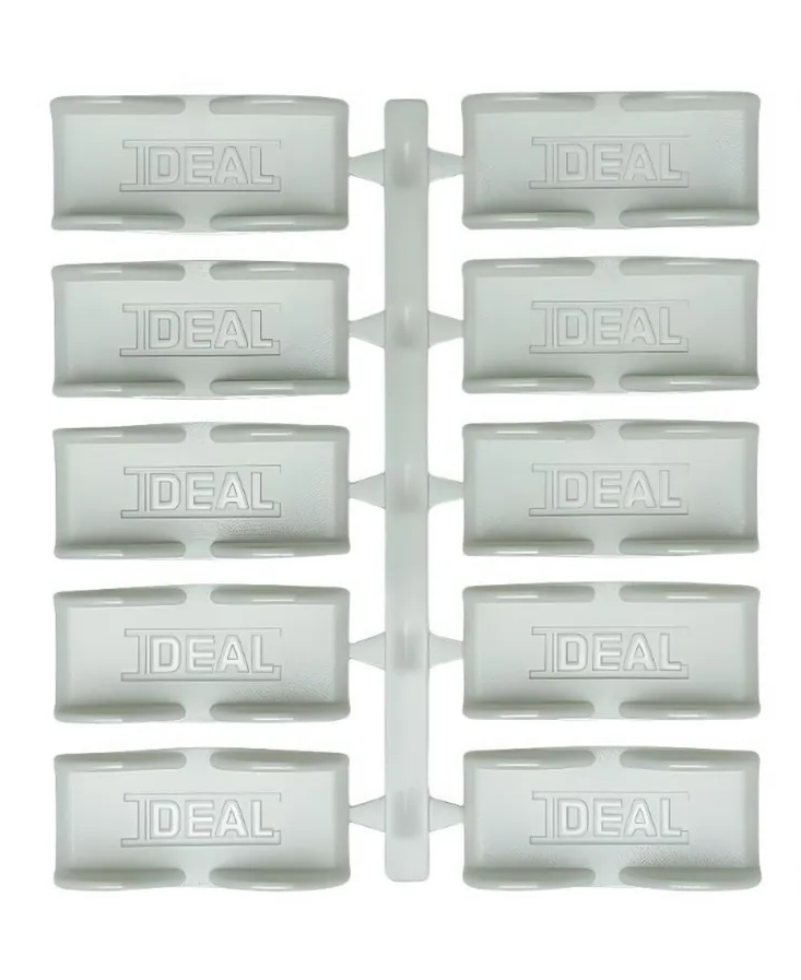 Ideal — Соединитель плинтуса IDEAL Дюра угловой универсальный- (в наборе 10шт на 5 угловых соединений)