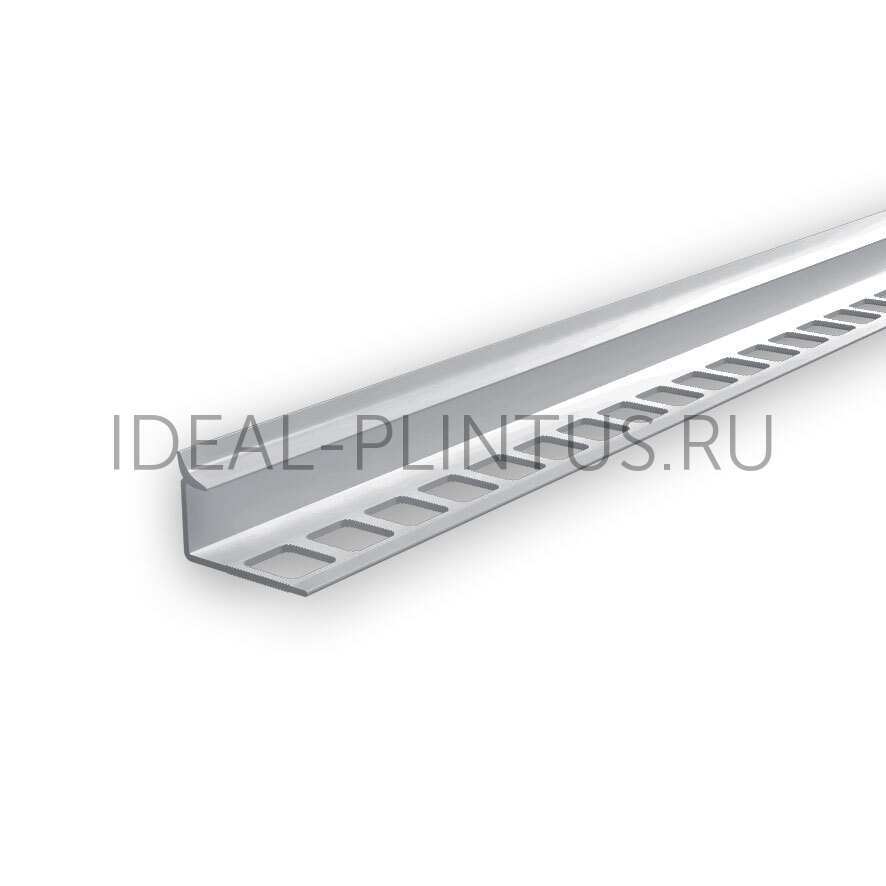 Ideal — Профиль для плитки внутренний DECONIKA 8мм 2.5м Светло-серый глянцевый, ДПл8-В-002-СВ-СЕР