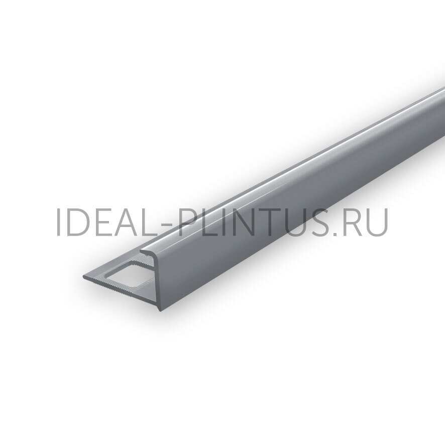 Ideal — Профиль для плитки наружный DECONIKA 10мм 2.5м Серый, ДПл10-Н-005-СЕР