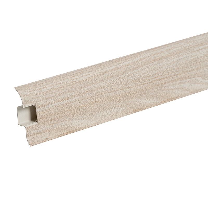 Ideal — Плинтус напольный Идеал Классик КП-55 Ясень светлый 254 (ideal Classik 55х22х2200 мм)