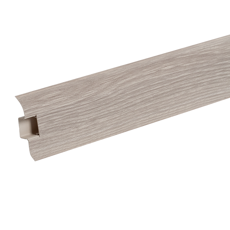 Ideal — Плинтус напольный IDEAL Классик 55 мм Дуб снежный 215 (ideal Classik 55х22х2200 мм)