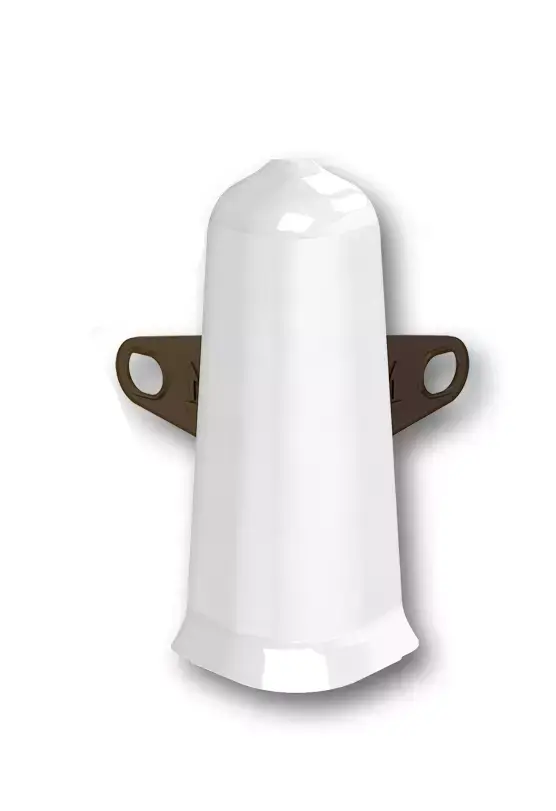 Ideal — Наружный угол IDEAL Деконика 100мм, Белый глянцевый 001-0 (1 шт)