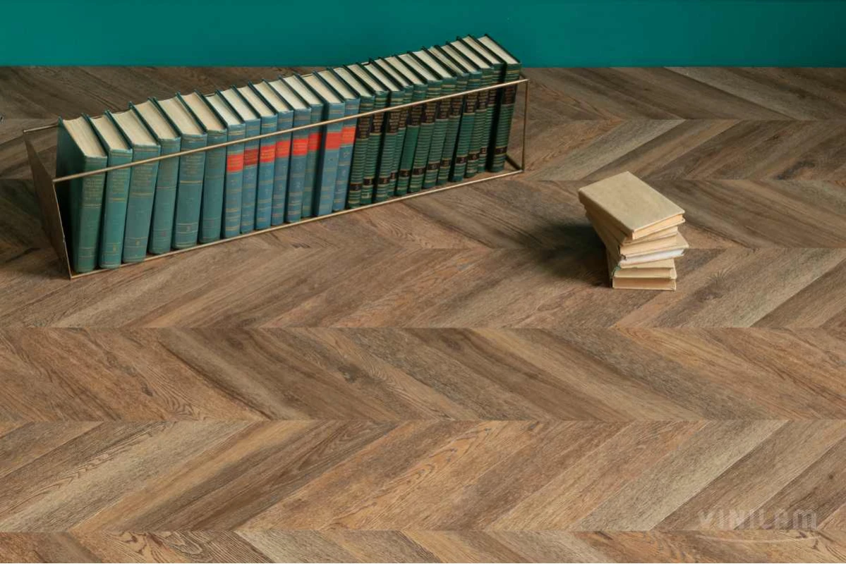 VINILAM PARQUET CHEVRON Glue — RI153610CL4 Шеврон Нормандия Glue